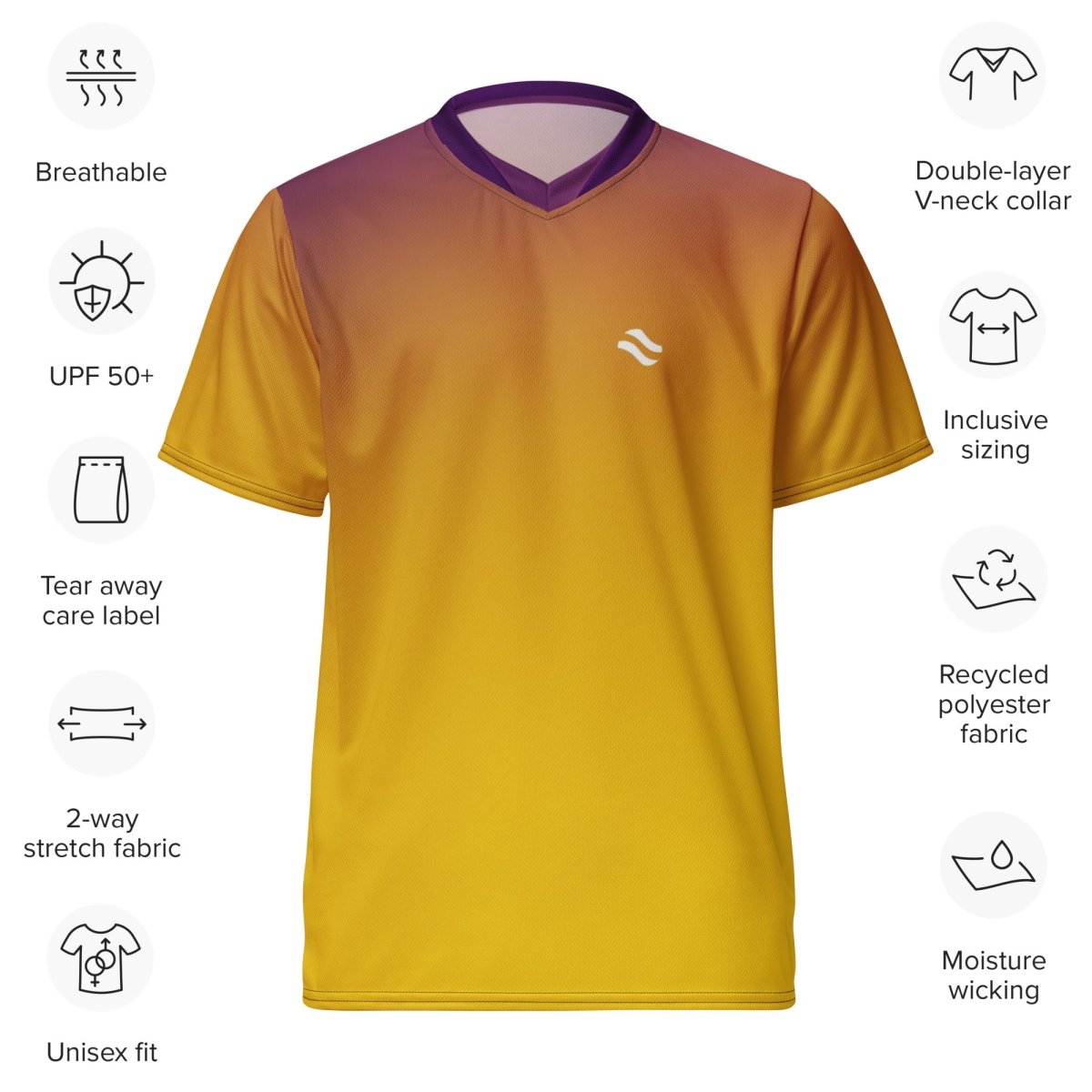 Mustard Yellow & Purple Jersey - Earthwise Oasis