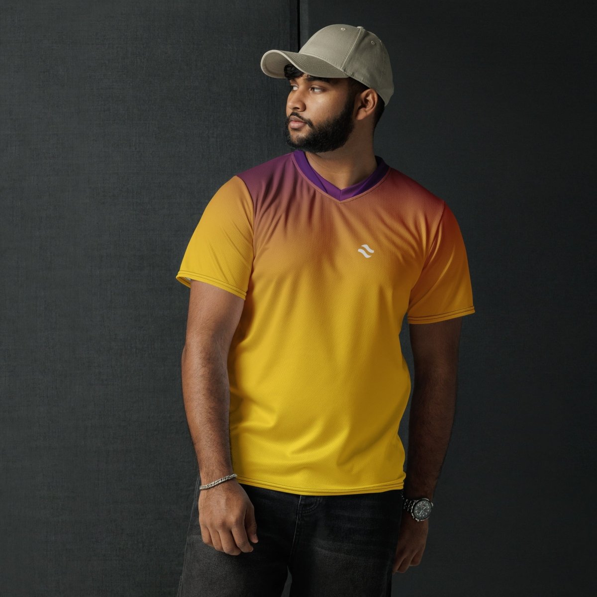 Mustard Yellow & Purple Jersey - Earthwise Oasis